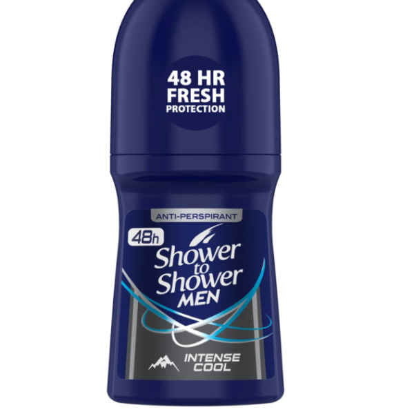 Shower to Shower Deodorant Roll-On for Men ON-INTENSE COOL 50ML - STM74