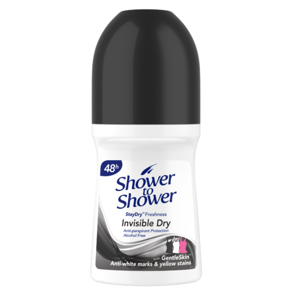Shower to Shower Men's Invisible Dry Anti-Perspirant Roll-On 50 ml