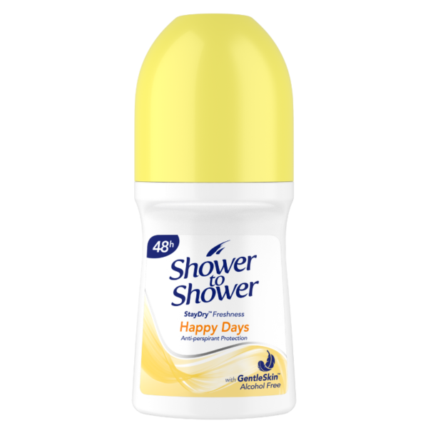 Shower to Shower Happy Days Anti-Perspirant Roll-On 50ml