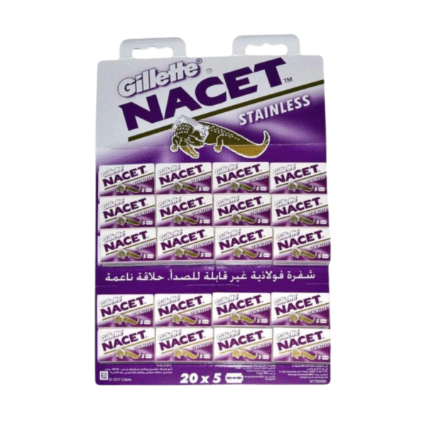 Gillette Nacet Crocodile Steel Blade against Rust Card 20 * 5