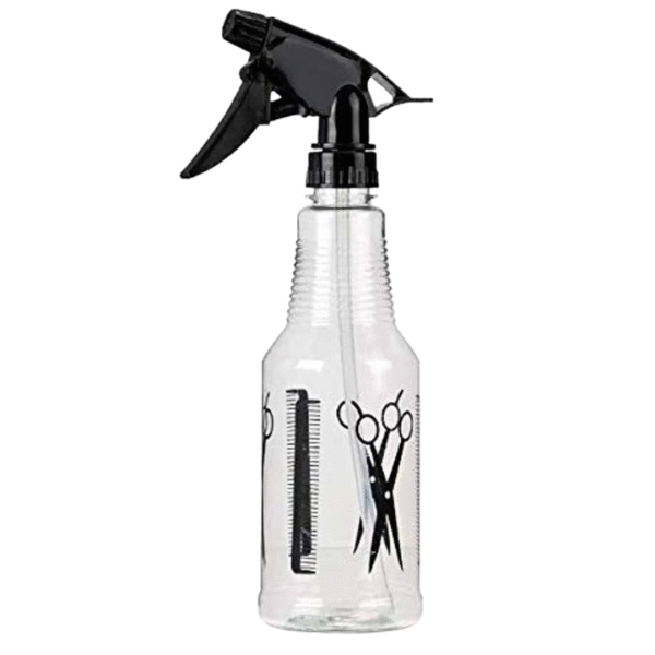 Set of 2 Water Mist Spray Empty Bottle 500ml - Leak Proof Reusable Durable Trigger Sprayer - Ideal Hairdressing Tool for Salons, Barbers or Home Hair Cutting